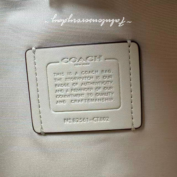 Coach City Large Bucket Crossbody Bag In Signature Canvas CT802 Sand/Chalk NWT - Picture 10 of 10